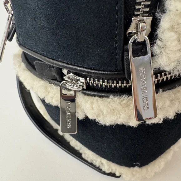 Michael Kors Rhea Medium Suede Leather and Faux Shearling  display picture 1